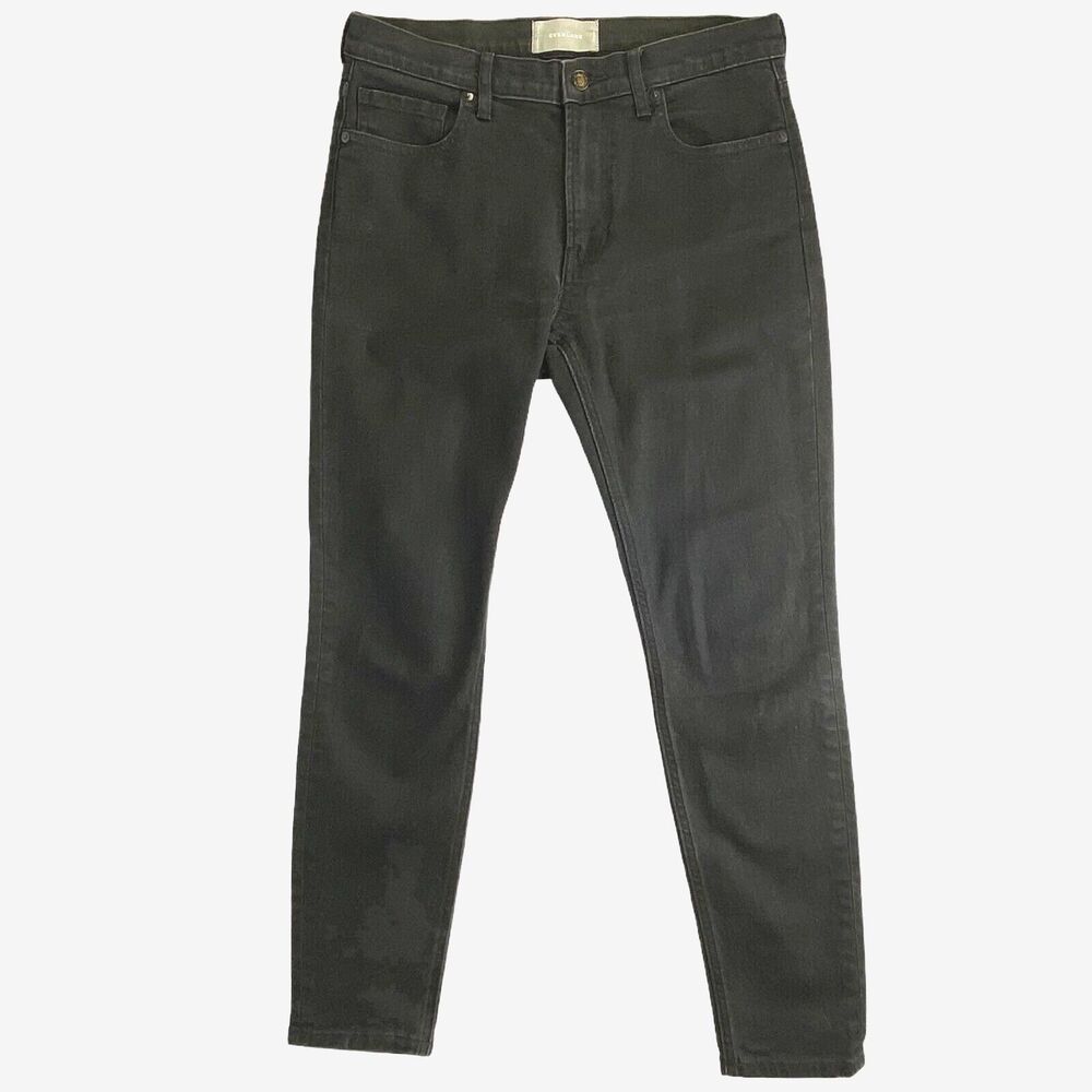 Everlane Black Denim Jeans Womens Size 29‎ Regular 9.75” Mid Rise Skinny